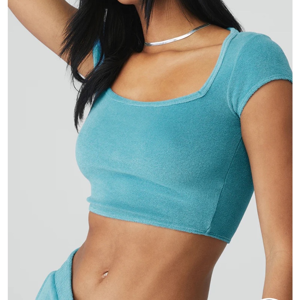 🌼 Alo Yoga Terry Beachside short sleeve